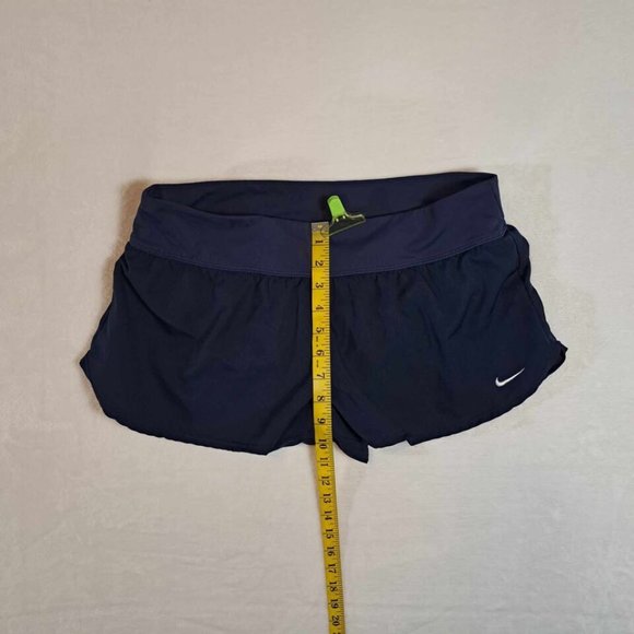 Nike Womens Navy Blue Dri-Fit Pull On Tennis Mini Short Sz L Stretch - Picture 9 of 12